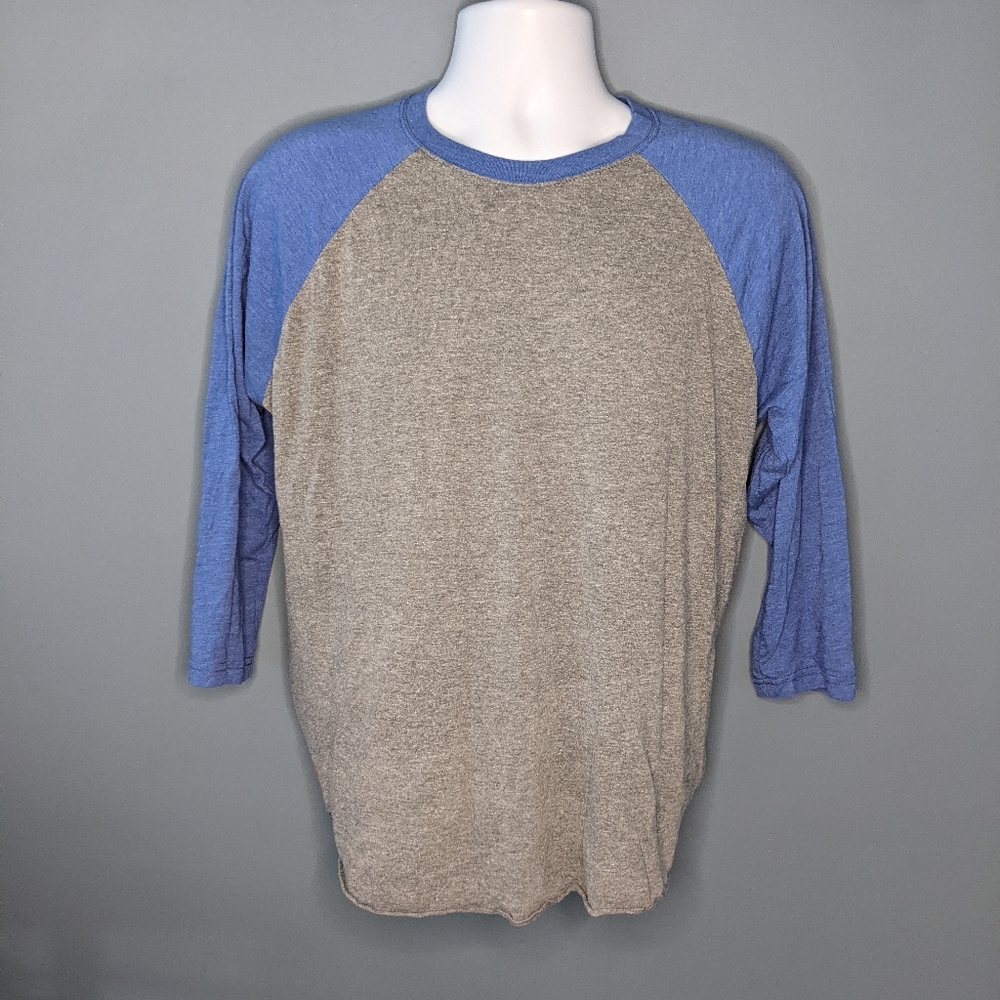 Reebok Unisex 3/4 Sleeve Baseball Tee